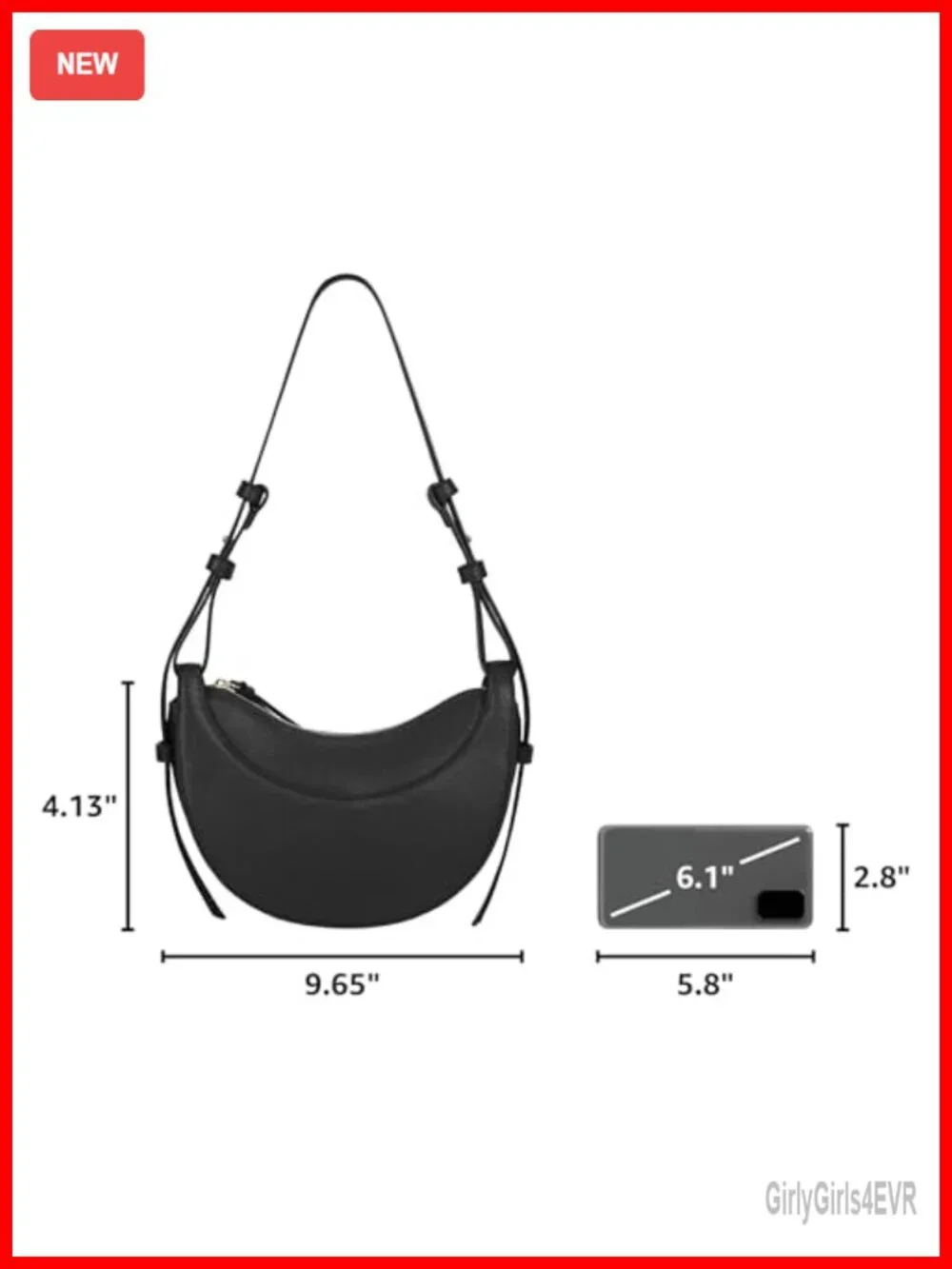 Faux Leather Saddle Bag Crescent Hobo Crossbody Purse Y2K Trendy Shoulder Bag